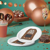 Vintager Holzfunksender Pappteller