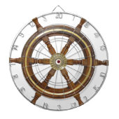 Vintager Holzhelm Dartscheibe (vorne)