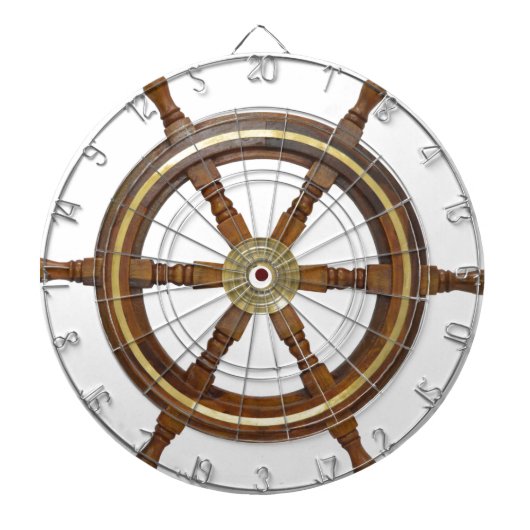 Vintager Holzhelm Dartscheibe (vorne)