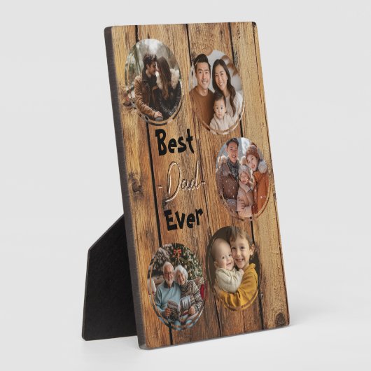 Vintager Holzhintergrund für Papa Fotoplatte (Seite)