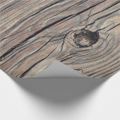 Vintager Holzhintergrund Geschenkpapier (Ecke)