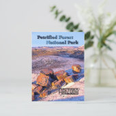 Vintager Holzstil Postkarte (Stehend Vorderseite)