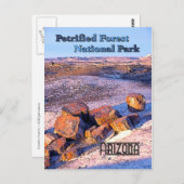 Vintager Holzstil Postkarte (Vorne/Hinten)