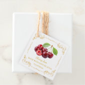 Vintager Homemade Cherry Jam Square Hang Tag Geschenkanhänger (Beispiel)