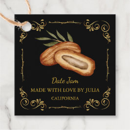 Vintager Homemade Date Jam Square Hang Tag Geschenkanhänger