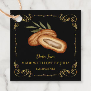 Vintager Homemade Date Jam Square Hang Tag Geschenkanhänger