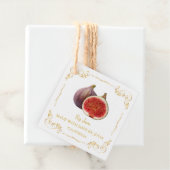 Vintager Homemade Fig Jam Square Hang Tag Geschenkanhänger (Beispiel)