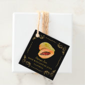 Vintager Homemade Papaya Jam Square Hang Tag Geschenkanhänger (Beispiel)