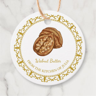 Vintager Homemade Walnut Butter Hang Tag Geschenkanhänger