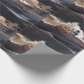 Vintager Homer schießt die Rapids, Saguenay River Geschenkpapier (Ecke)