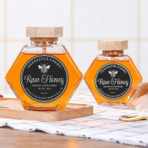 Vintager Honey Jar Label Bienenapiary Round Sticke