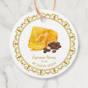 Vintager Honeycomb Espresso Infanterie Honey Hang Geschenkanhänger