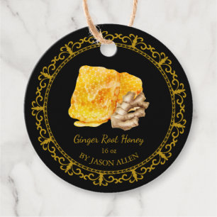 Vintager Honeycomb Ginger infundiert Honey Hang Ta Geschenkanhänger