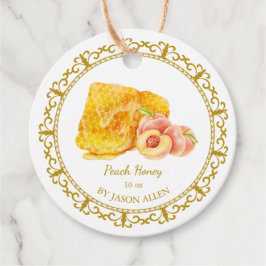 Vintager Honeycomb Peach Infused Honey Hang Tag Geschenkanhänger