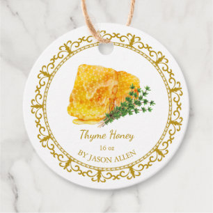 Vintager Honeycomb Thyme Infused Honey Hang Tag Geschenkanhänger