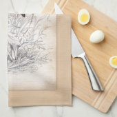 Vintager Honig-Bienen-Kunst-Druck Handtuch (Viertel Falte)