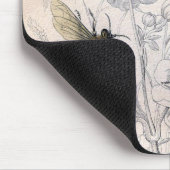 Vintager Honig-Bienen-Kunst-Druck Mousepad (Ecke)