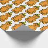 Vintager Honigbär Geschenkpapier (Ecke)