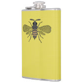 Vintager Honigbiene-Punkt Flachmann (Links)