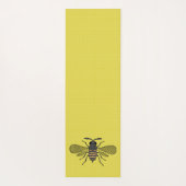 Vintager Honigbiene-Punkt Yogamatte (Rückseite)