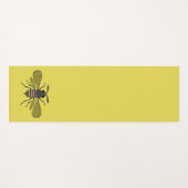 Vintager Honigbiene-Punkt Yogamatte (Vorderseite (Horizontal))