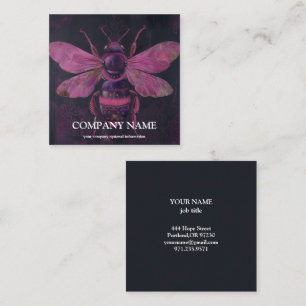 Vintager Honigwabenbiene BeeKeeper Honey Apairist Quadratische Visitenkarte