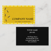 Vintager Honigwabenbiene BeeKeeper Honey Apairist Visitenkarte (Vorne/Hinten)