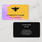 Vintager Honigwabenbiene BeeKeeper Honey Apairist Visitenkarte (Vorne/Hinten)