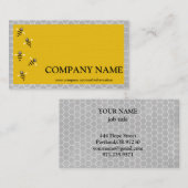 Vintager Honigwabenbiene BeeKeeper Honey Apairist Visitenkarte (Vorne/Hinten)