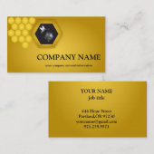 Vintager Honigwabenbiene BeeKeeper Honey Apairist Visitenkarte (Vorne/Hinten)