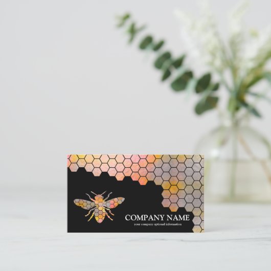 Vintager Honigwabenbiene BeeKeeper Honey Apairist Visitenkarte (Stehend Vorderseite)
