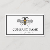 Vintager Honigwabenbiene BeeKeeper Honey Apairist Visitenkarte (Vorderseite)
