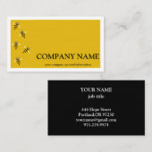 Vintager Honigwabenbiene BeeKeeper Honey Apairist Visitenkarte (Vorne/Hinten)