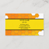 Vintager Honigwabenbiene BeeKeeper Honey Apairist Visitenkarte (Rückseite)