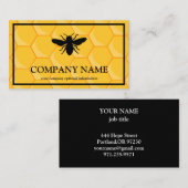 Vintager Honigwabenbiene BeeKeeper Honey Apairist Visitenkarte (Vorne/Hinten)