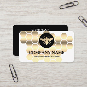 Vintager Honigwabenbiene BeeKeeper Honey Apairist Visitenkarte