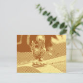 Vintager Hood Ornament Postkarte (Stehend Vorderseite)
