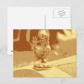 Vintager Hood Ornament Postkarte (Vorne/Hinten)