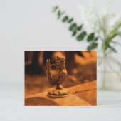 Vintager Hood Ornament Postkarte (Stehend Vorderseite)