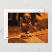 Vintager Hood Ornament Postkarte (Vorne/Hinten)