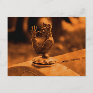 Vintager Hood Ornament Postkarte