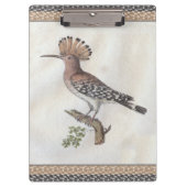 Vintager Hoopoe-Stich Klemmbrett (Vorderseite)