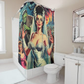 Vintager Horror Bride Duschvorhang (Beispiel)