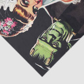 Vintager Horror Bride Seidenpapier (Ausschnitt)