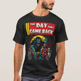 Vintager Horror Comic Buch Beängstigende Zombies T-Shirt