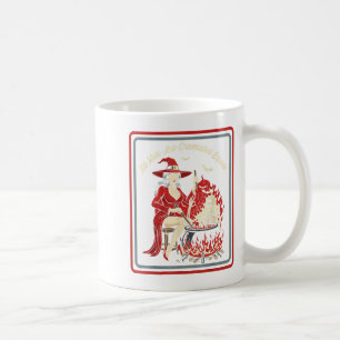 Vintager Horror dunkler Spaß, Hexe, alle Männer si Kaffeetasse
