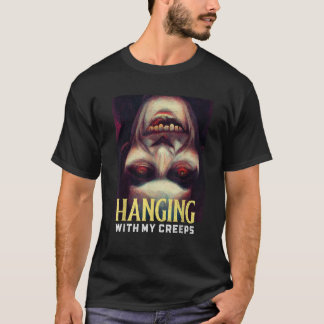 Vintager Horror Film Spooky Vampire hängend mit m T-Shirt