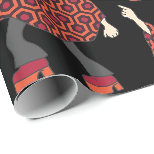 Vintager Horror Geschenkpapier (Rolleneckpunkt)