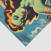 Vintager Horror Mummy Girl Seidenpapier (Ausschnitt)