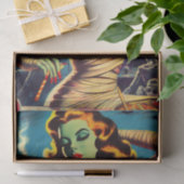 Vintager Horror Mummy Girl Seidenpapier (Geschenk)